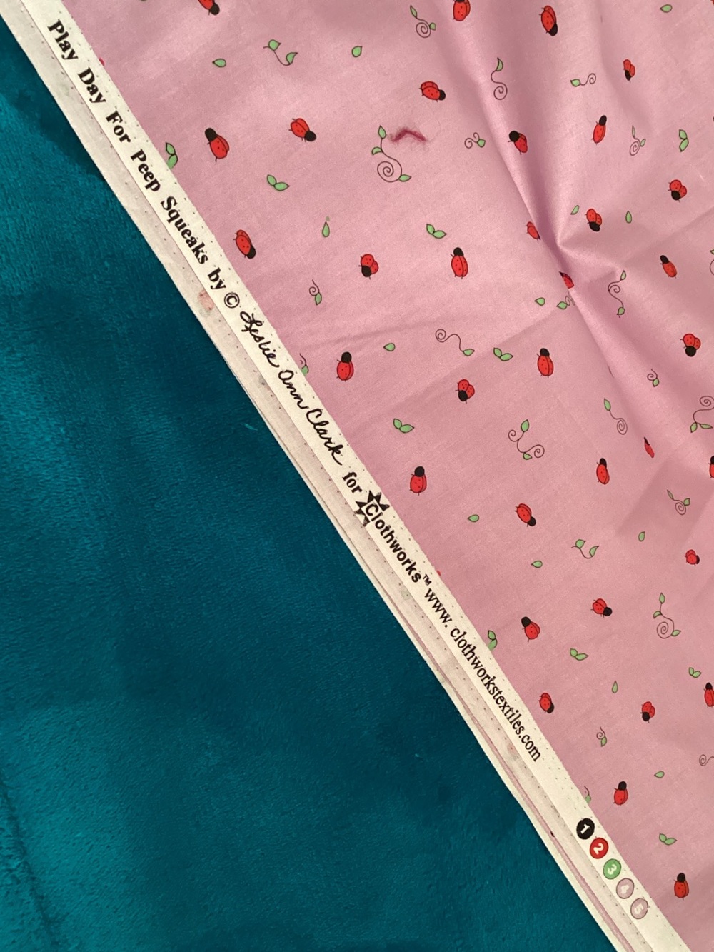 10 yards of Ladybug fabric